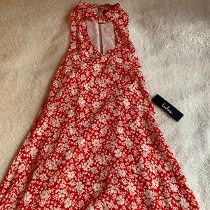 Red summer dress